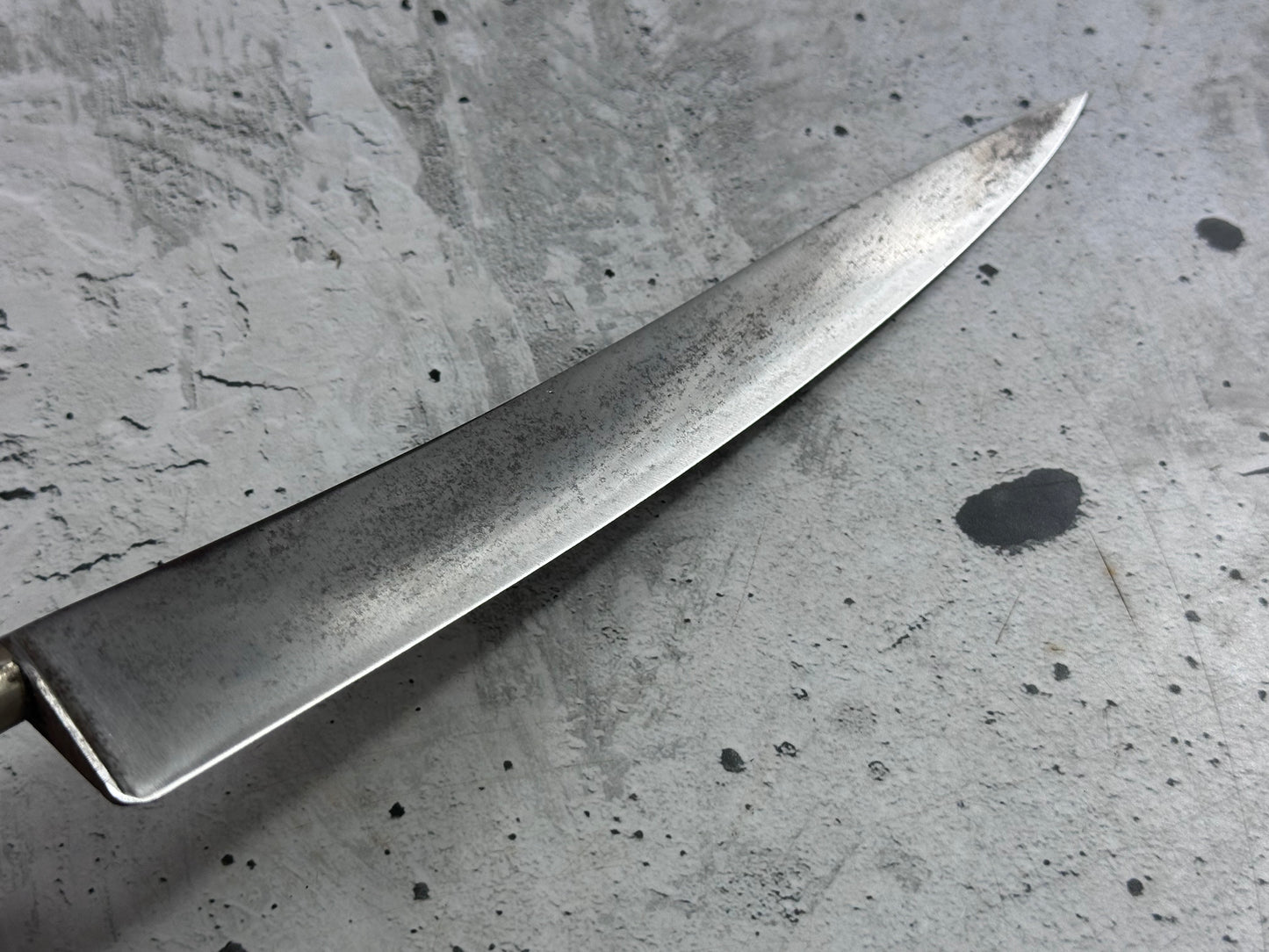 Vintage Sabatier Nogent Flexible Slicing Knife 200mm Carbon Steel 2182