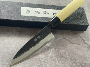 Murata Aogami Kurochi Finish Utility Knife 125mm - Made in Japan 🇯🇵