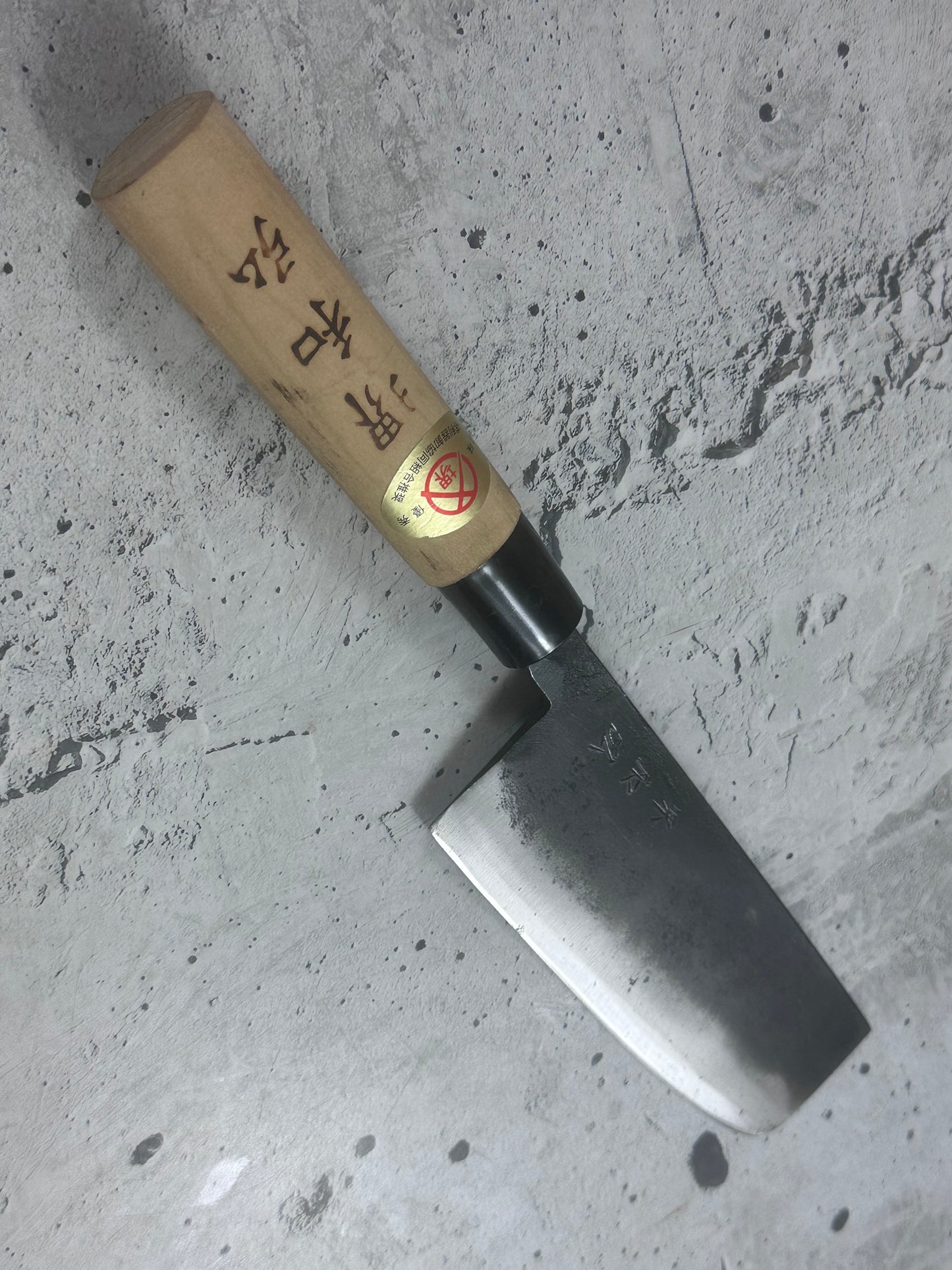 Vintage Nakiri Knife 160mm Carbon Steel Made in Japan 2026