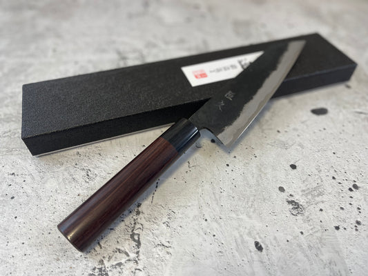 Tsunehisa Shirogami Kurochi Finish Bunka Knife 165mm - Made in Japan 🇯🇵