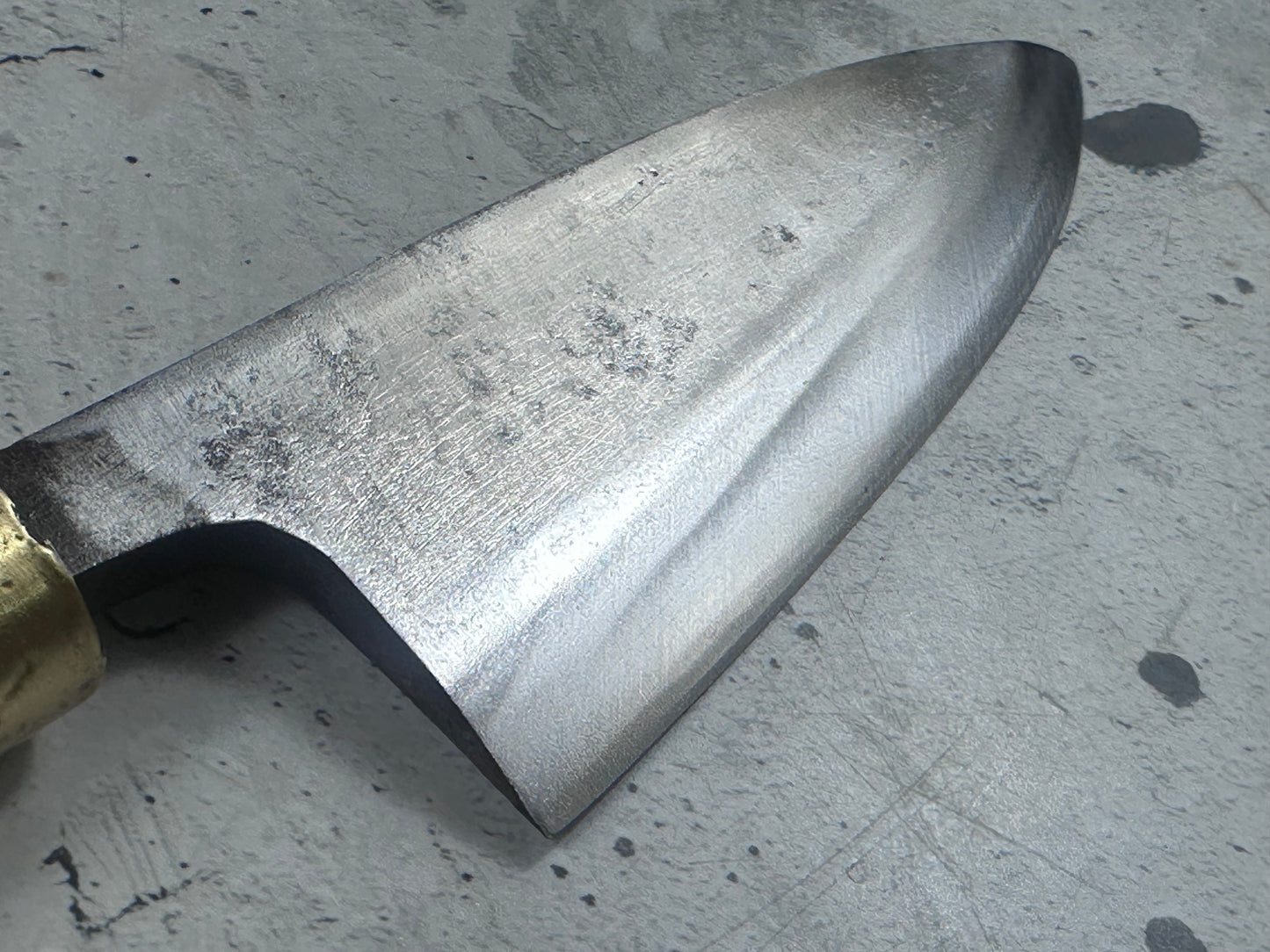 Vintage Sakai Kokaji Takehiro Deba Knife 140mm Carbon Steel 2144