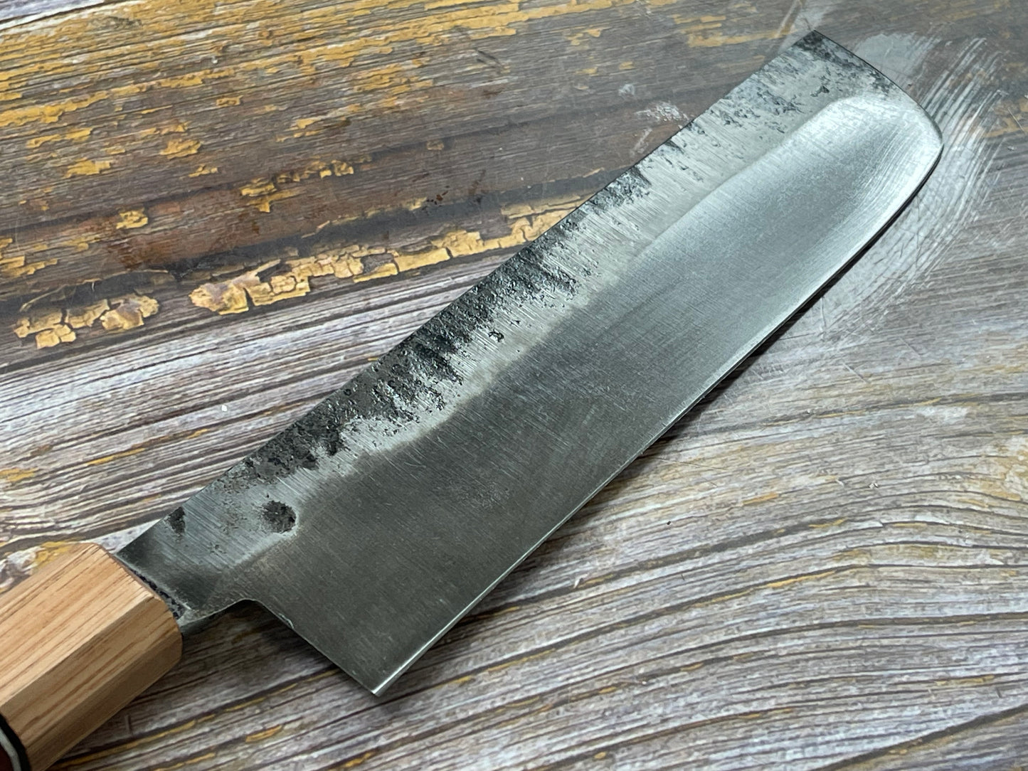 HG Blade Nakiri Knife 180mm Kurouchi Finish 1084 High Carbon Steel (2025)