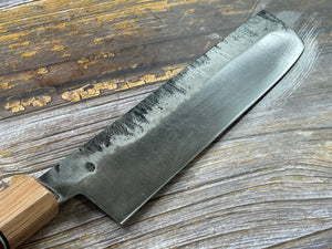 HG Blade Nakiri Knife 180mm Kurouchi Finish 1084 High Carbon Steel (2025)