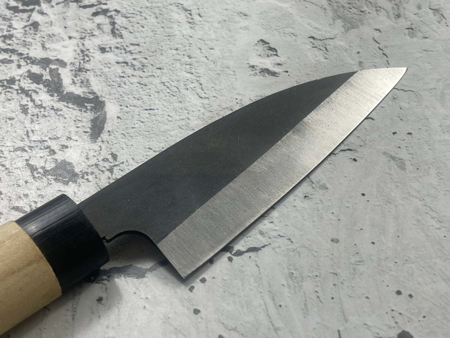 Vintage Japanese Ko Deba Knife 10cm Carbon Steel Magnolia Handle Made In Japan 🇯🇵 1750