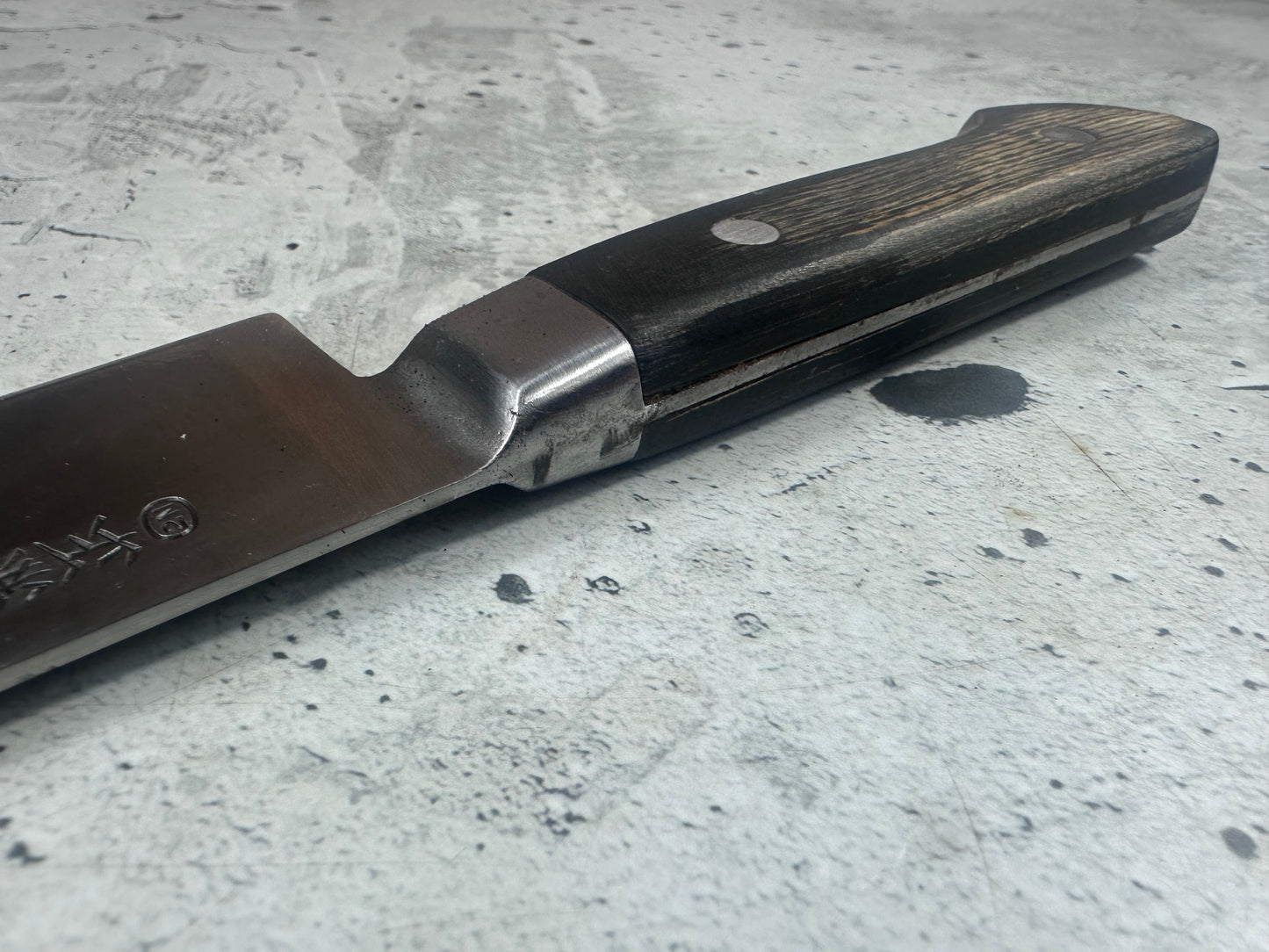Vintage Japanese Gyuto Knife 210mm Carbon Steel  Made in Japan 2016