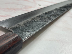 K-Tip Gyuto 230mm Kurouchi Full Jatiwood Timber Handle