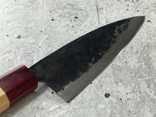 Load image into Gallery viewer, Japanese Gyuto 15cm Knife Carbon Steel Magnolia and Red Pakka Octagon Handle Made In Japan 🇯🇵 1542