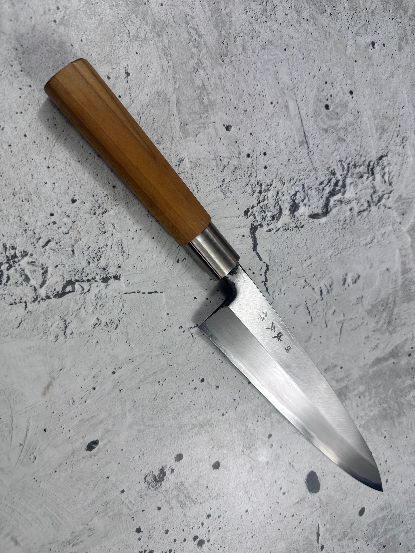 Vintage Sakai Bunkisaku Sashimi Knife 220mm Carbon Steel Wood Handle 2226
