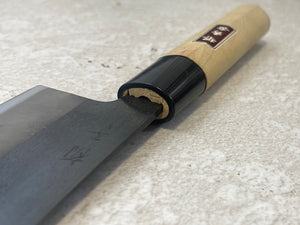 Vintage Japanese Nakiri knife 170mm Carbon Steel Made in Japan 🇯🇵 1320