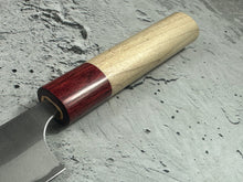 Load image into Gallery viewer, MASAKAGE YUKI petty 150mm Oval Magnolia wood with Red Pakka wood