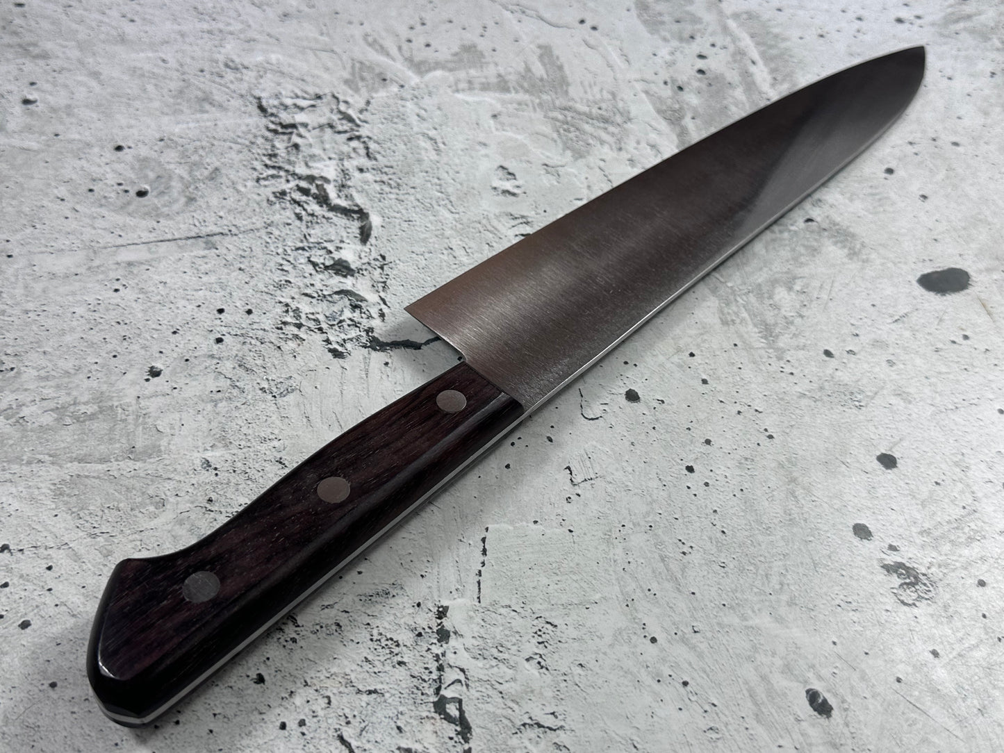 Vintage Hisashige Saku Gyuto Knife 270mm Carbon Steel Wood Handle 2235