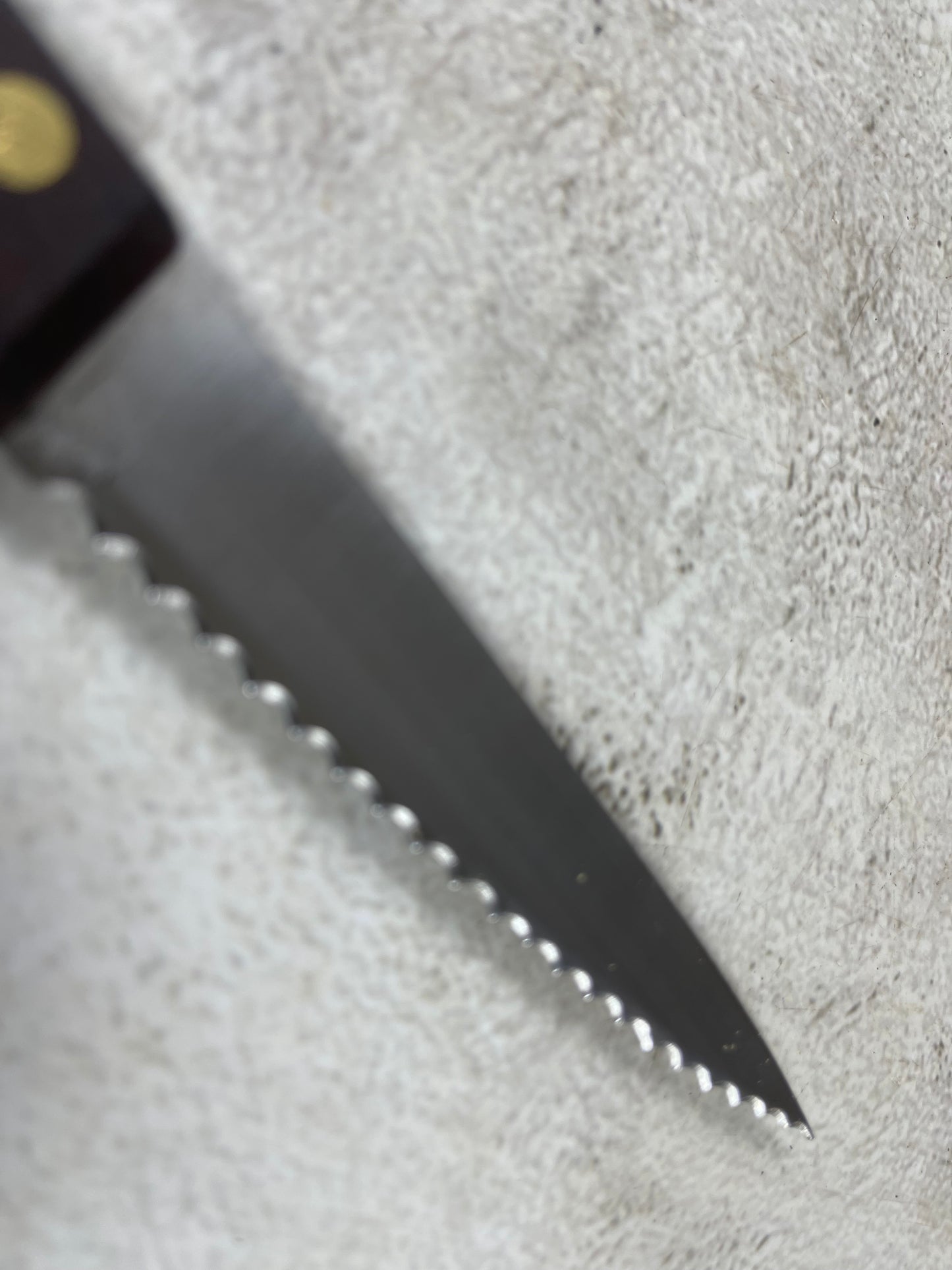 Vintage French Serrated Paring Knife Set 4x Made in France 🇫🇷 1987