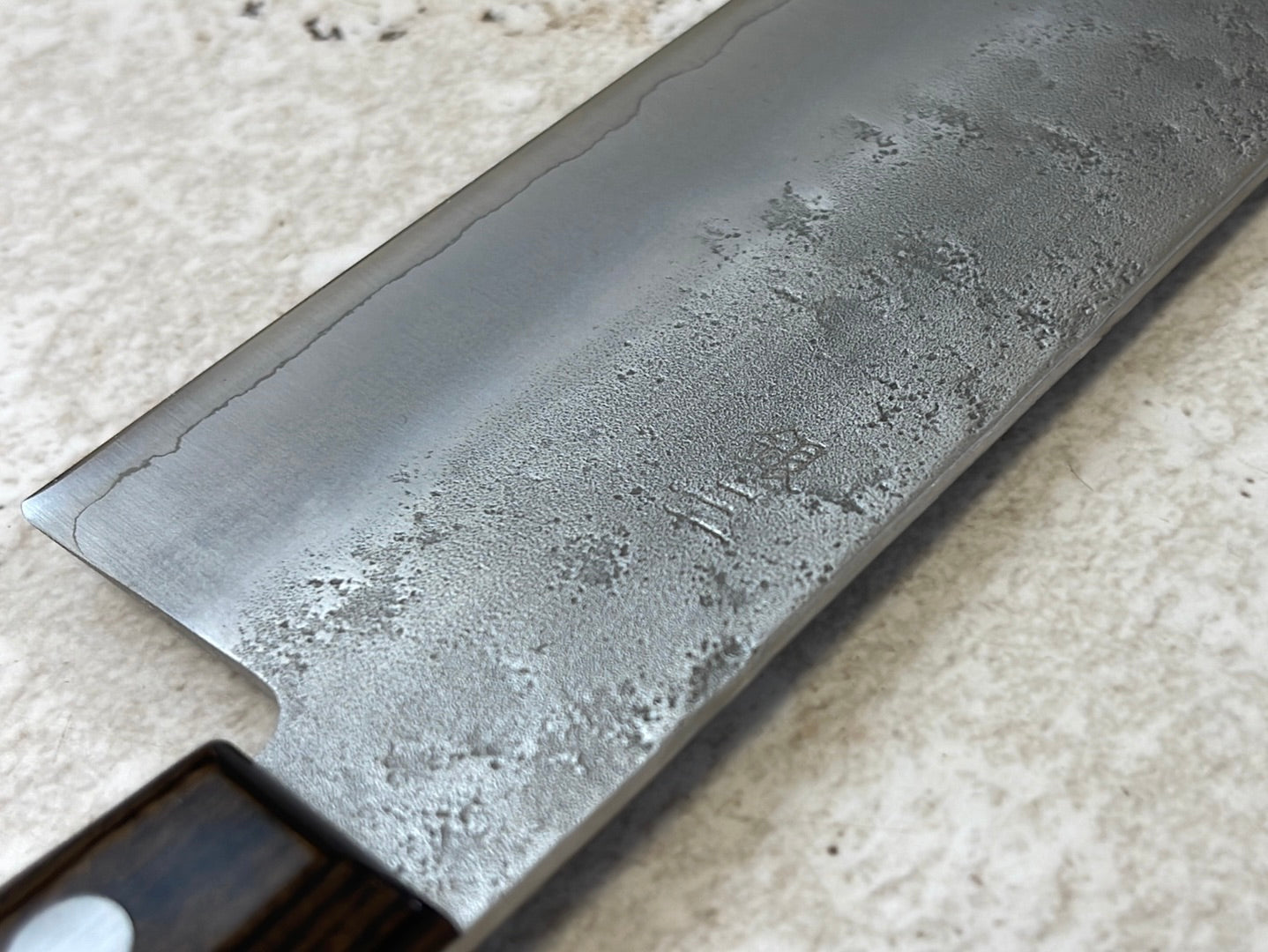 Tsunehisa G3 Nashiji Brown Nakiri 180mm - Made in Japan 🇯🇵