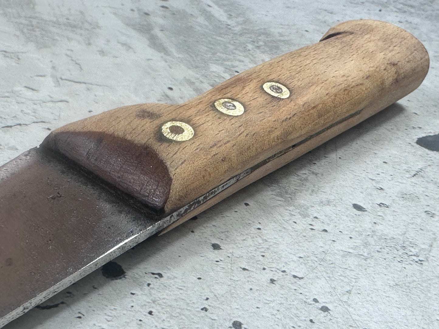 Vintage French Nogent Butcher Knife 140mm Carbon Steel 2169