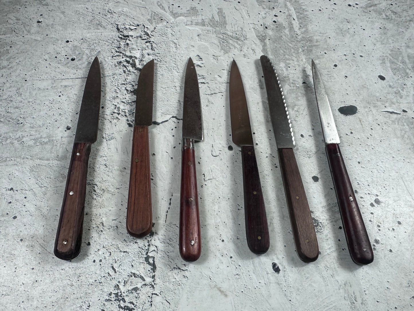 Vintage French Paring Knife Set 6x Made in France 2021