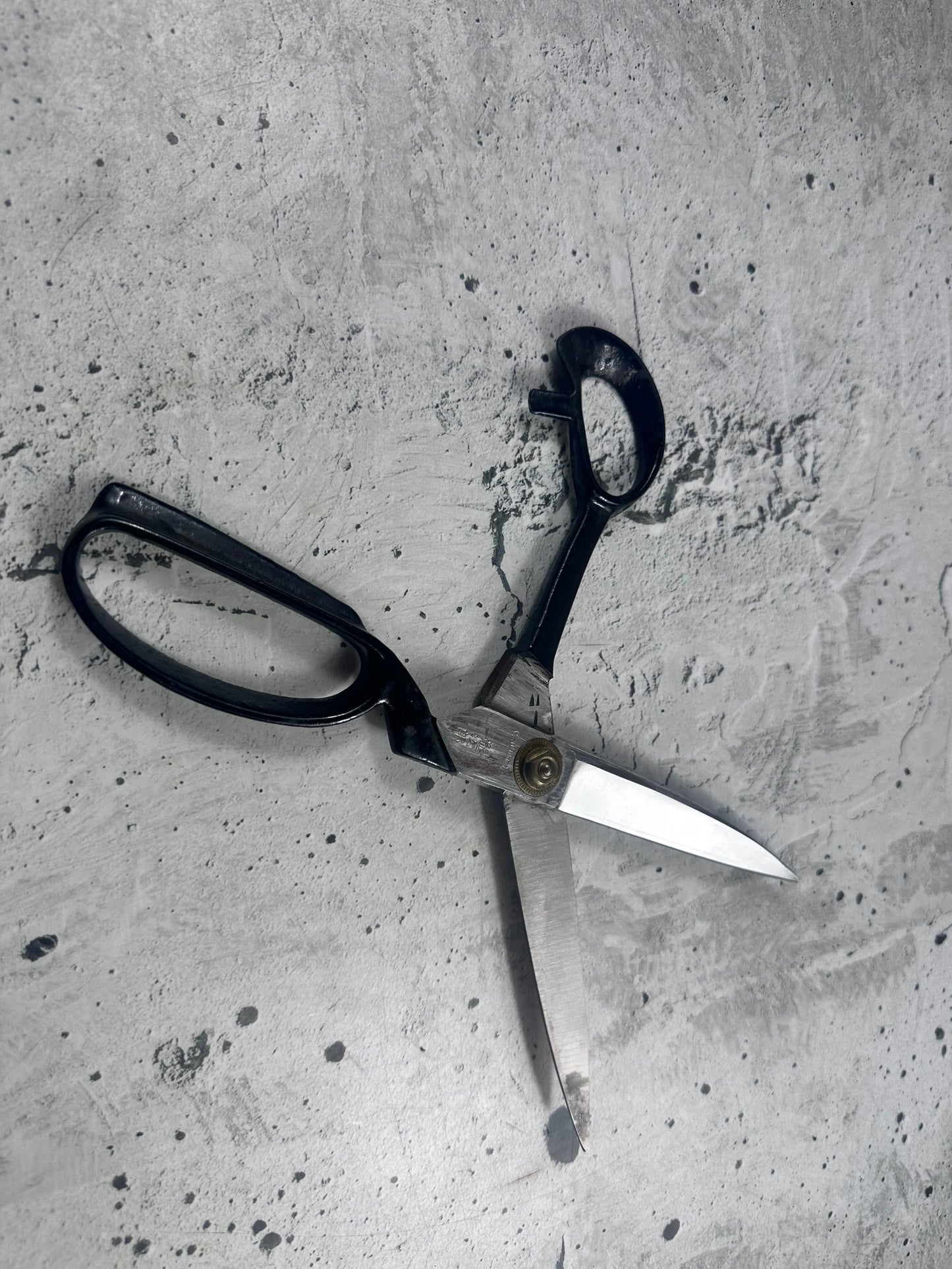 Vintage Ryujiro Kitchen Scissors 170mm Carbon Steel 2156
