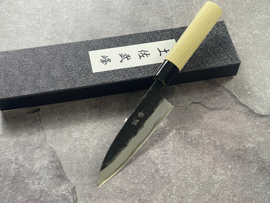 Murata Aogami Kurochi Finish Utility Knife 125mm - Made in Japan 🇯🇵
