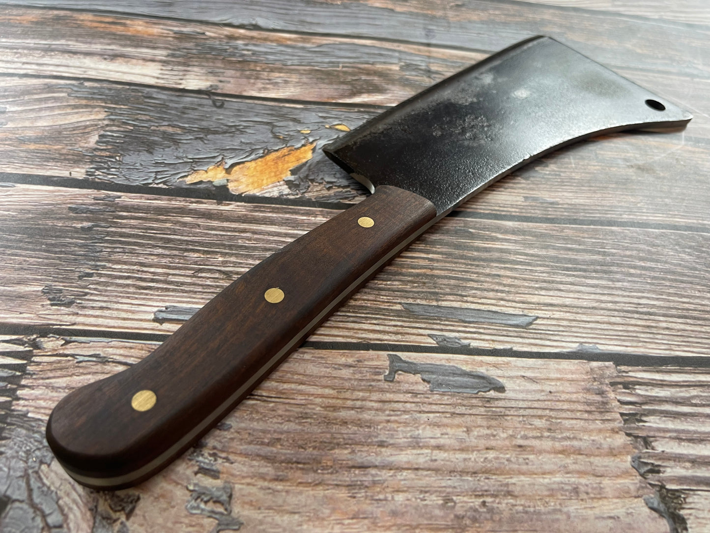 Premium Vintage Butcher Cleaver Knife 200mm Carbon Steel