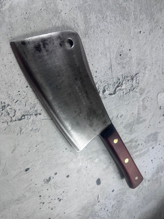 Vintage F. Dick Cleaver Knife N84 205mm Carbon Steel Made in Germany 2101