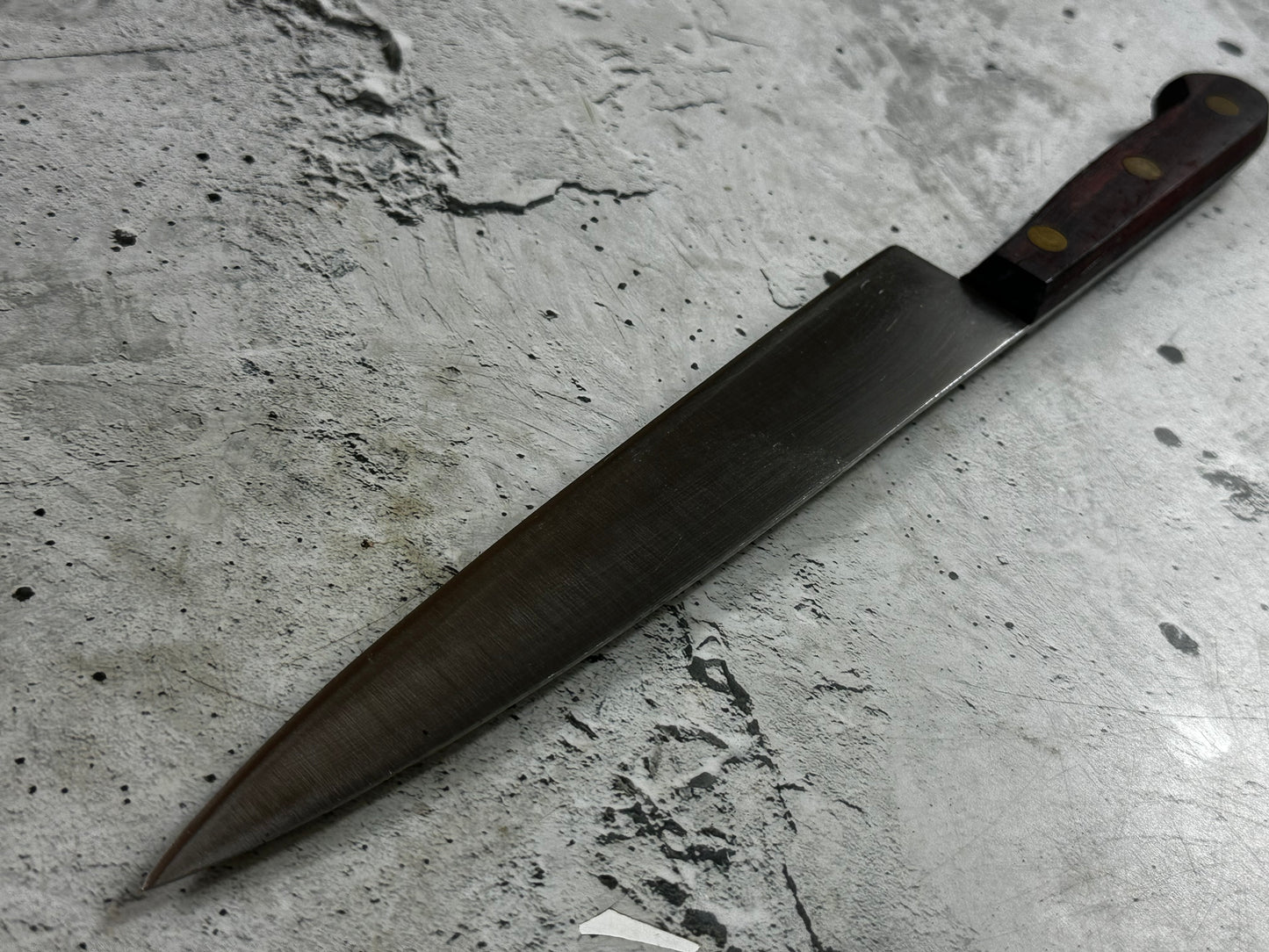 Vintage French Chef Knife 200mm High Carbon Steel Made in France 2034