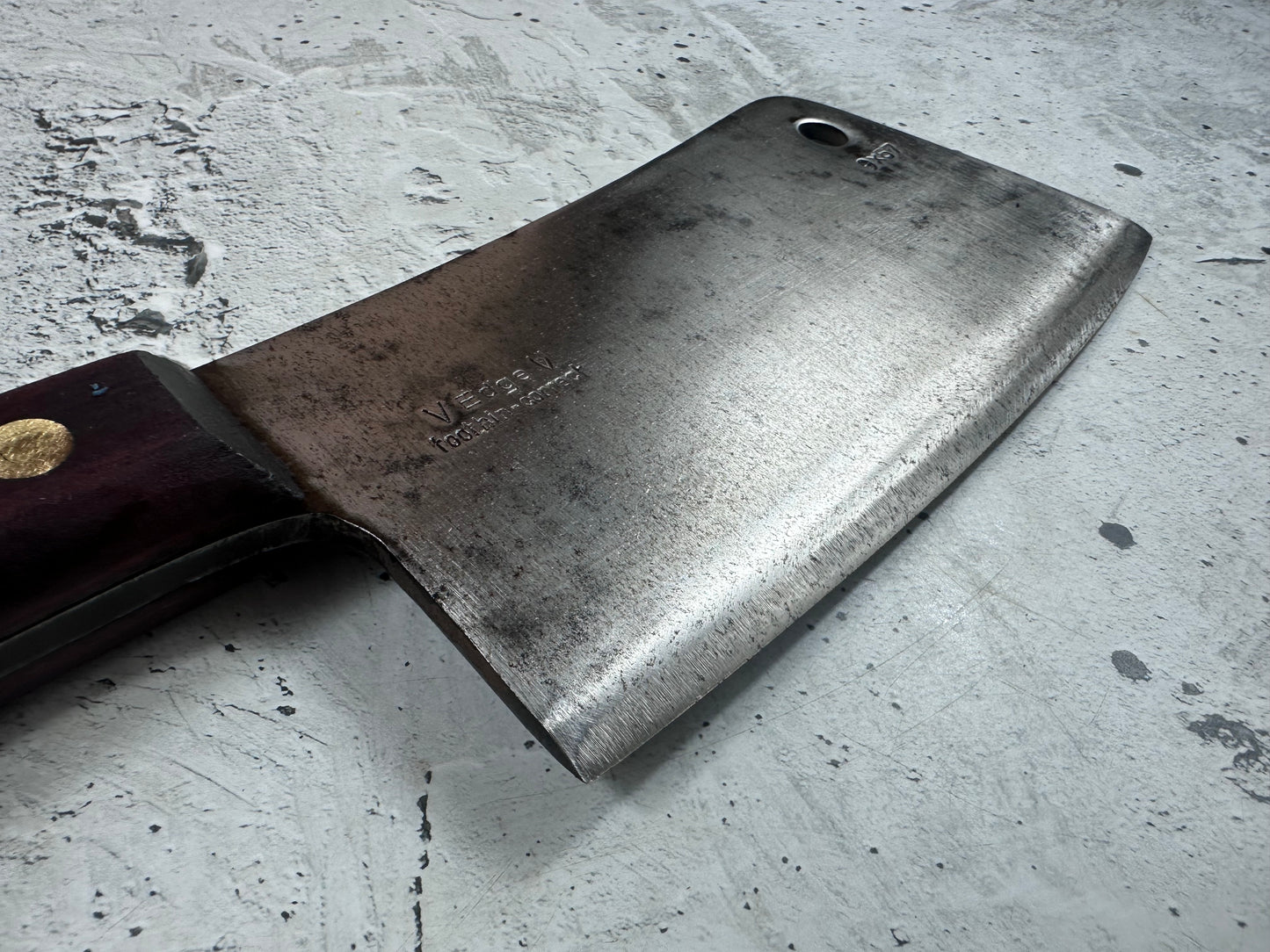 Vintage F. Dick Cleaver Knife N84 205mm Carbon Steel Made in Germany 2101