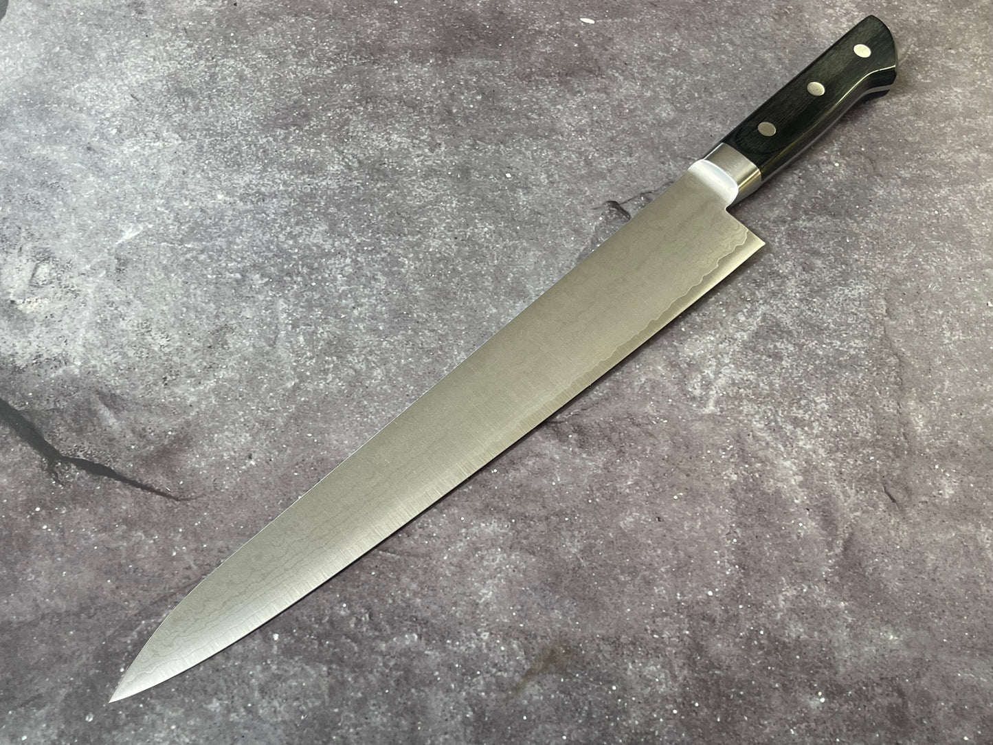 Tsunehisa VG-10 Damascus Sujihiki 270mm Oak Handle Made in Japan 🇯🇵