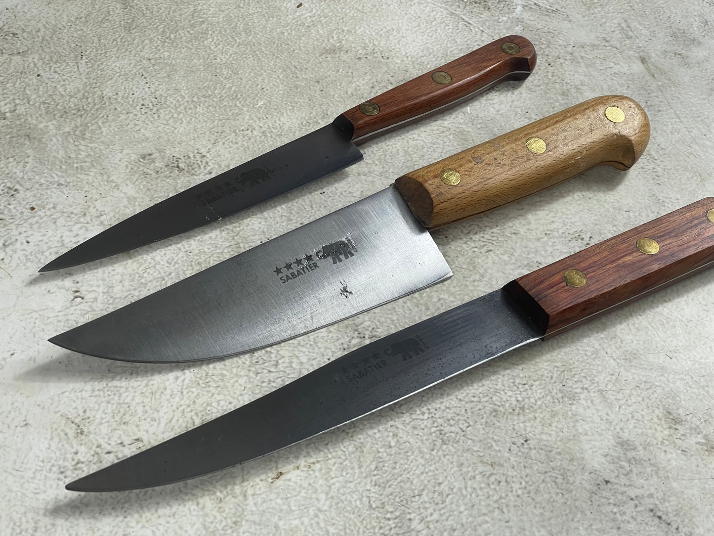 Vintage Sabatier Knife Set 3x Made in France 🇫🇷 1990
