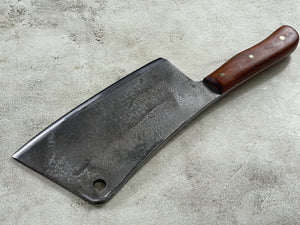 Vintage Seelbach Butcher Cleaver Knife 200mm Carbon Steel Blade Made in Germany 🇩🇪 1944