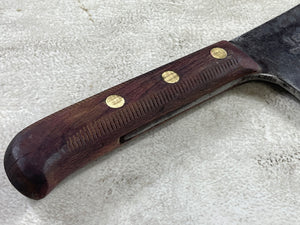 Vintage F. Dick Butcher Cleaver Knife 200mm Carbon Steel Blade Made in Germany 🇩🇪 1921