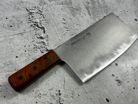 Vintage Misono Chinese Cleaver Knife 190mm Molybdenum Steel Timber Handle 2273