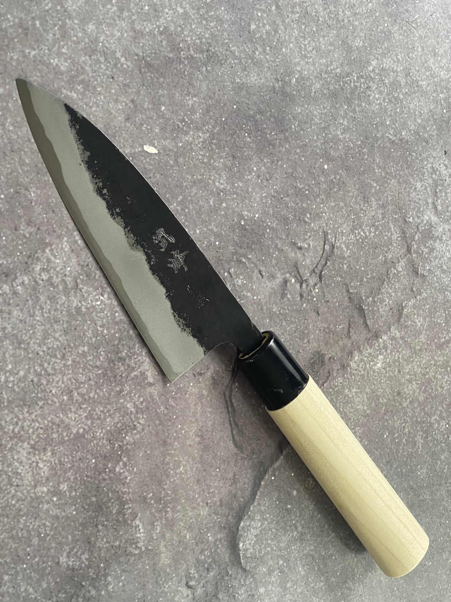 Murata Aogami Kurochi Finish Ko-Bocho Deba Knife 120mm - Made in Japan 🇯🇵