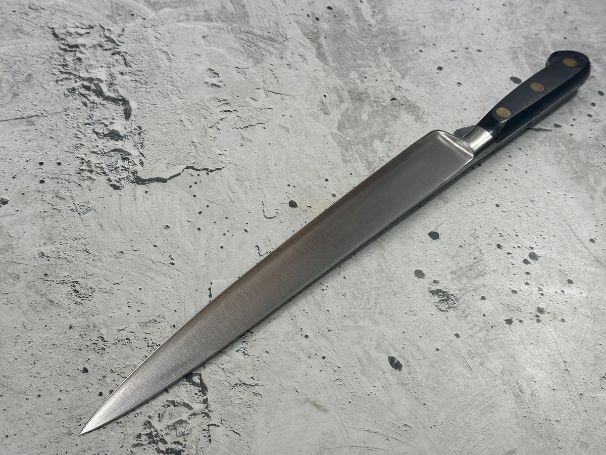Vintage French Sabatier Slicing  Knife 220mm High Carbon Steel POM Handle  2271