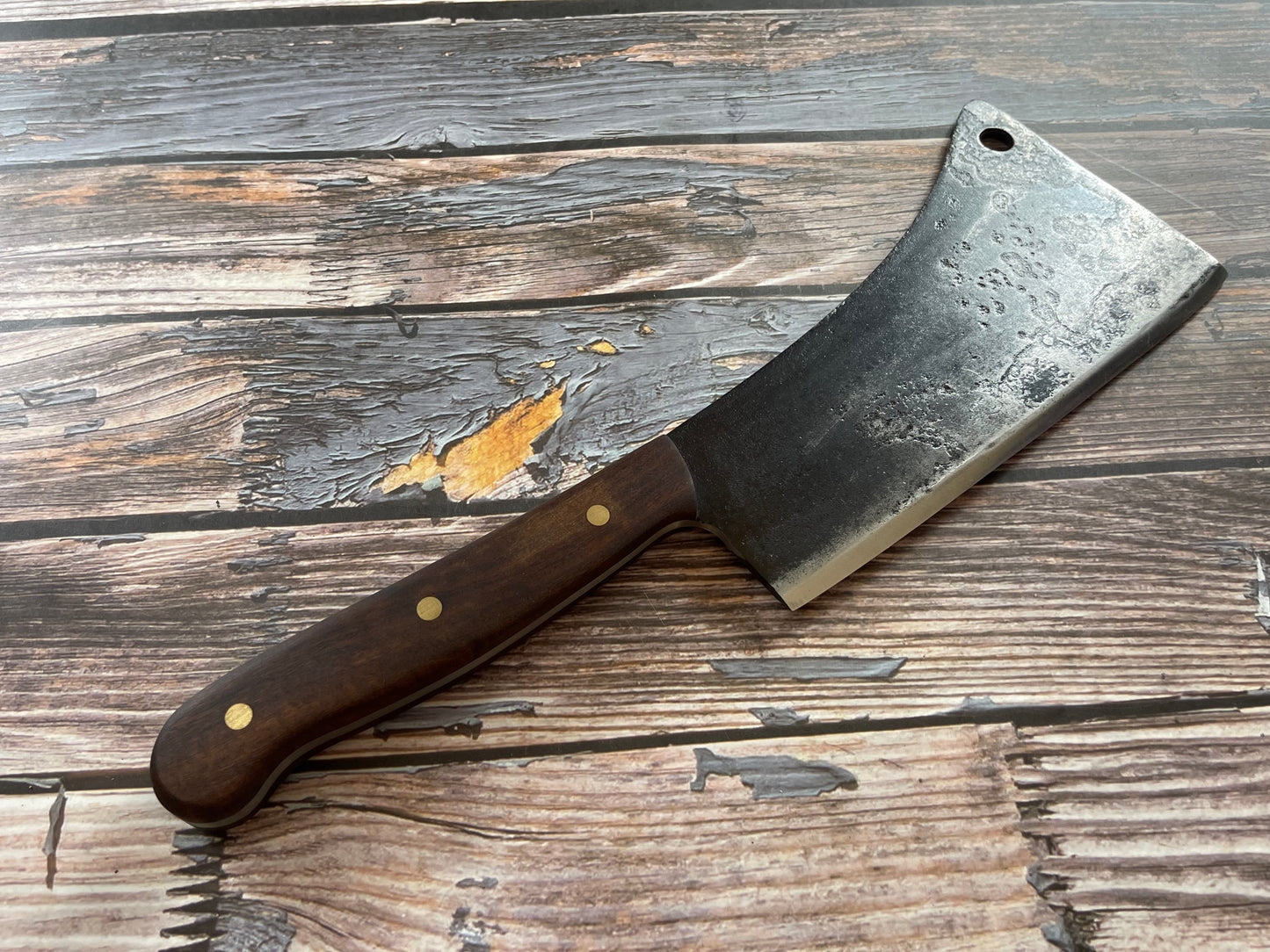 Premium Vintage Butcher Cleaver Knife 200mm Carbon Steel
