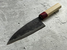 Load image into Gallery viewer, Japanese Gyuto 16.5cm Knife Carbon Steel Magnolia and Red Pakka Octagon Handle Made In Japan 🇯🇵 1543