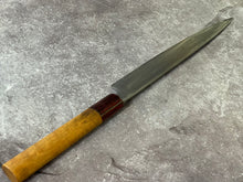 Load image into Gallery viewer, Vintage Japanese Yanagiba Knife 200mm  Made in Japan 🇯🇵 Carbon Steel 1681