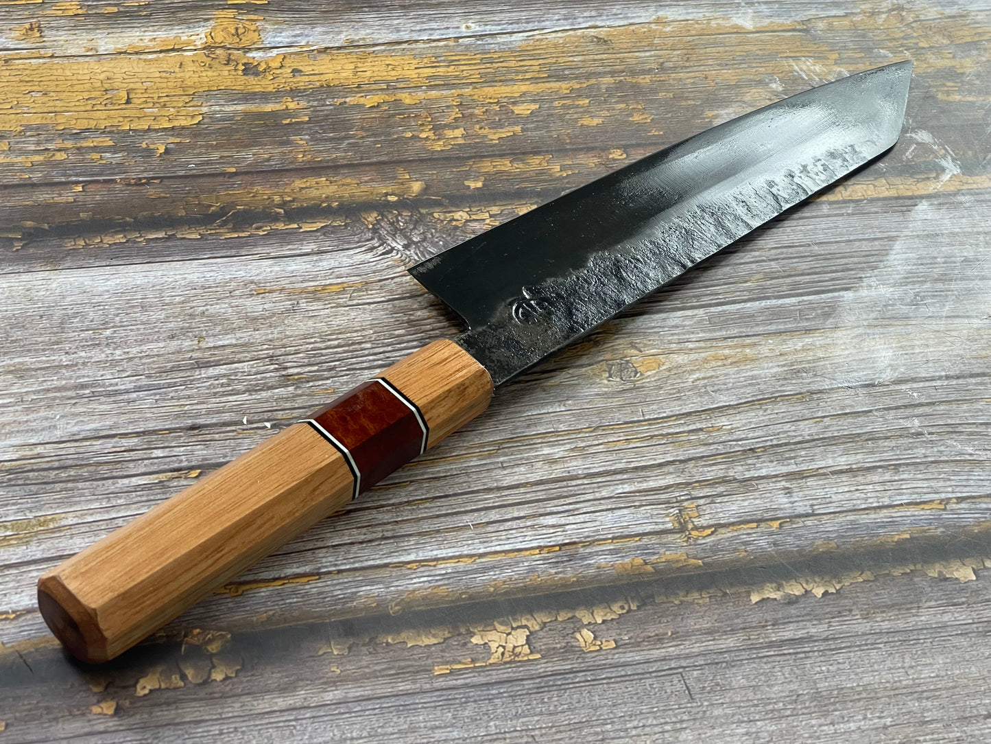 HG Blade Kiritsuke Knife 210mm Kurouchi Finish 1084 High Carbon Steel