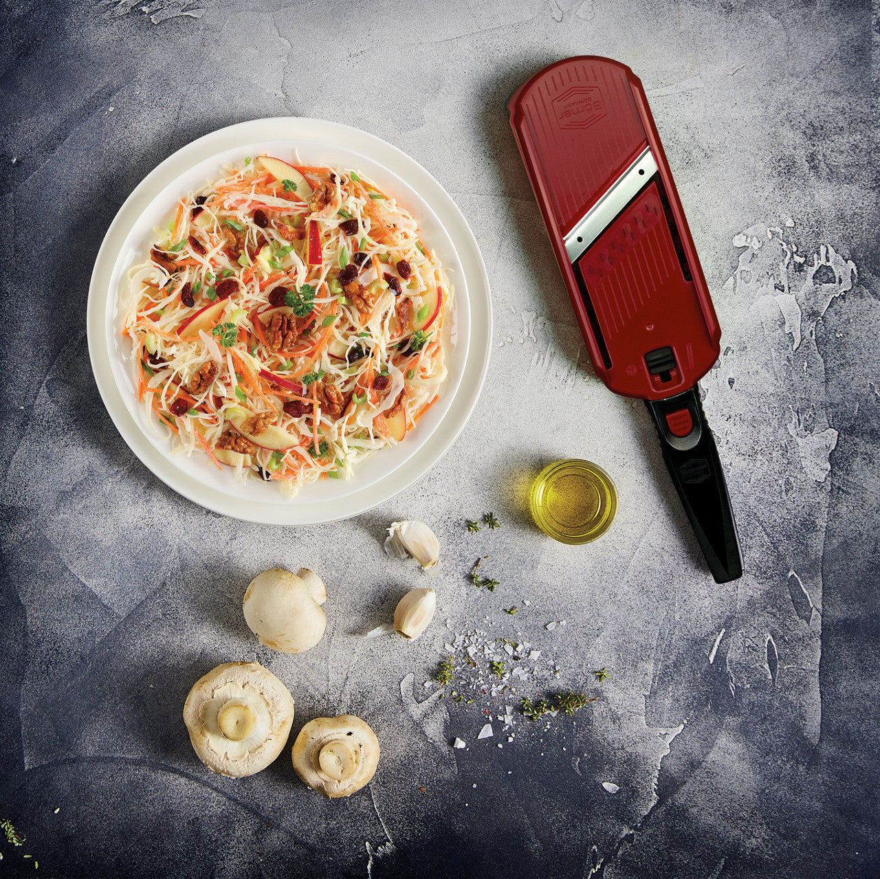 BÖRNER GERMANY Multi Dicer & Julienne Cutter Red