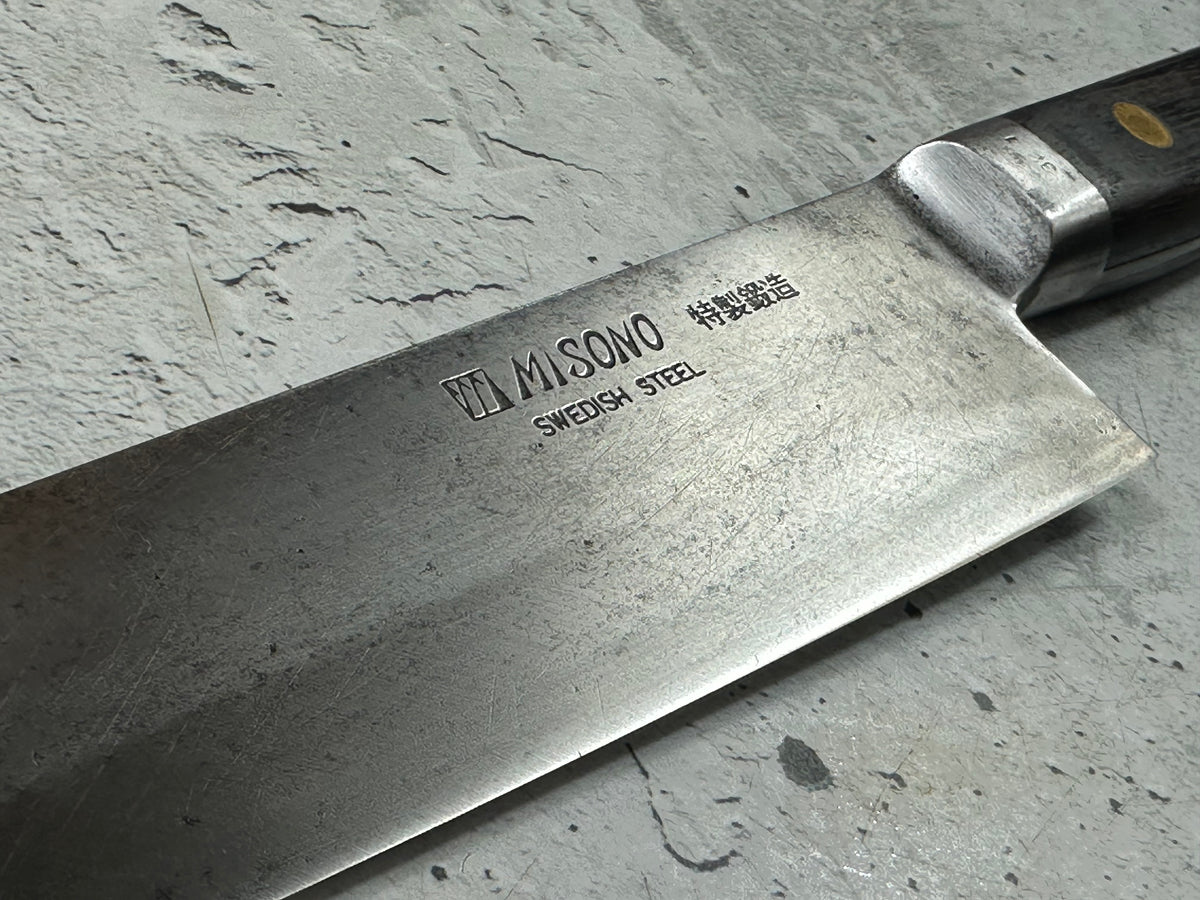 Vintage Misono (Nakata) Special Edition Gyuto 240mm Swedish Steel Timber Handle 2267