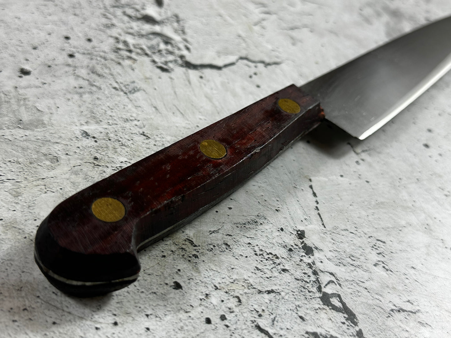 Vintage French Chef Knife 200mm High Carbon Steel Made in France 2034
