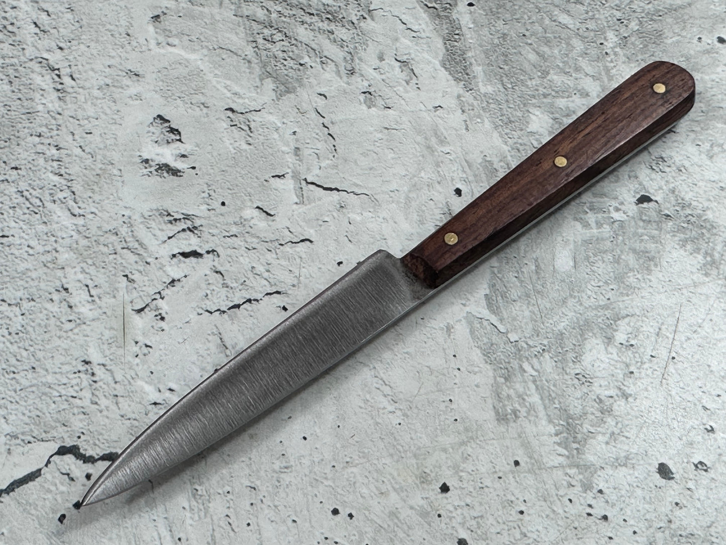 Vintage French Paring Knife 80mm Inox Steel Wood Handle 2223