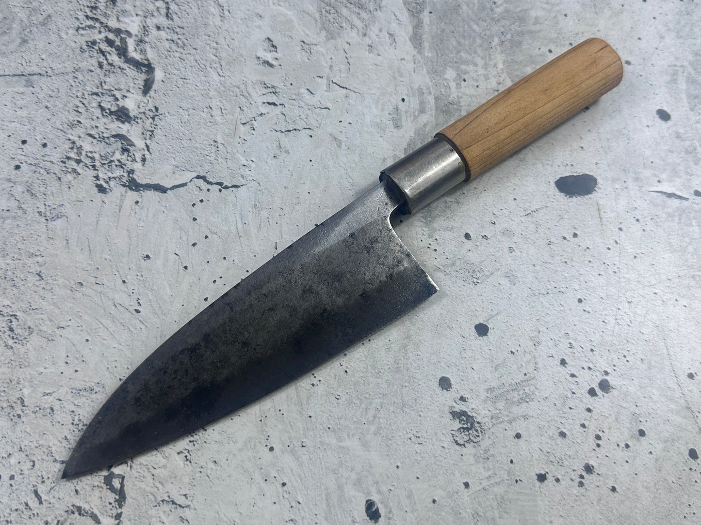 Vintage Japanese Funayuki Knife 155mm Made in Japan  Carbon Steel 2116