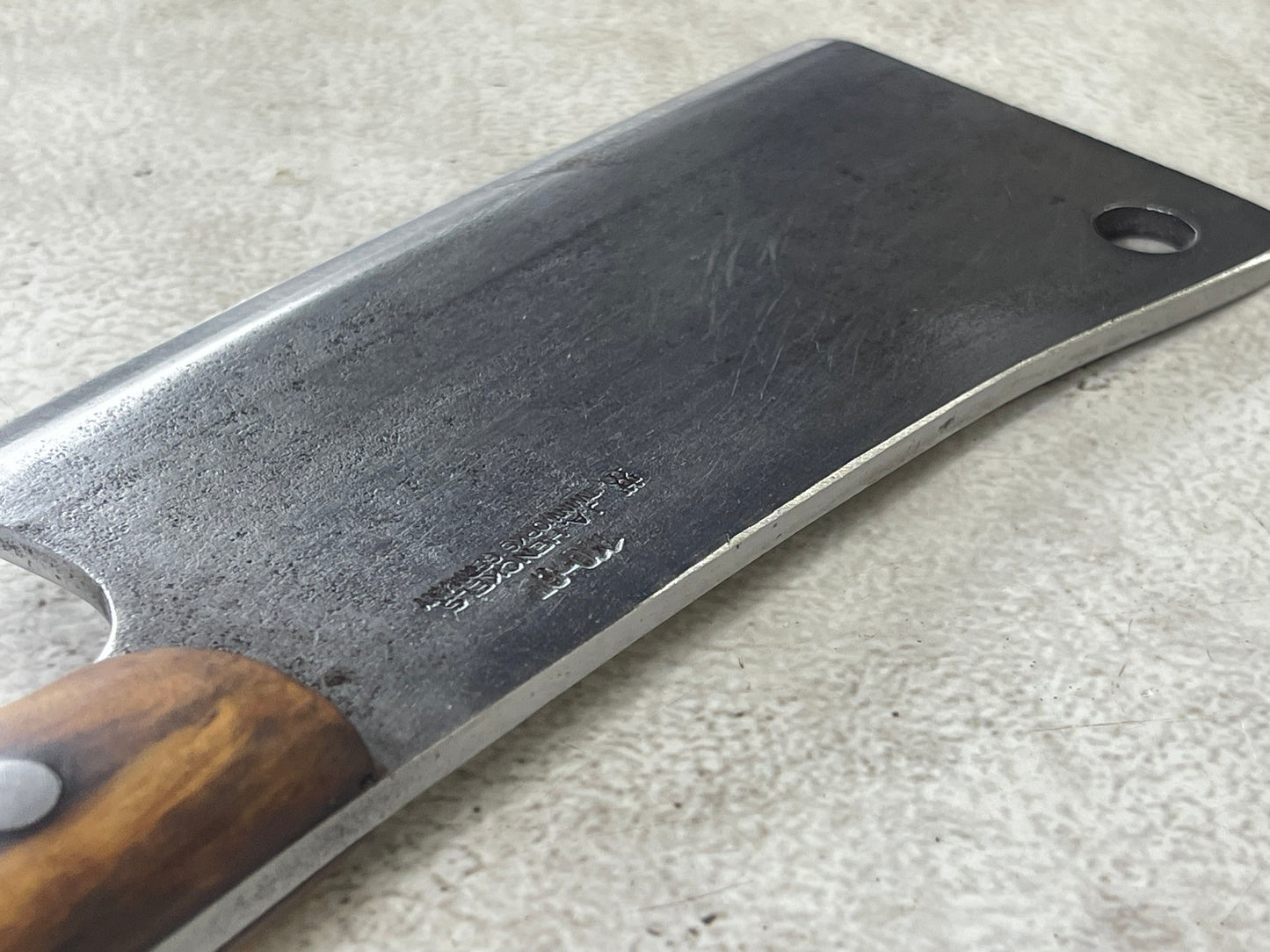 Vintage J. A. Henckles Twinworks Small Cleaver Knife 15cm Carbon Stell Made in German 🇩🇪 1898