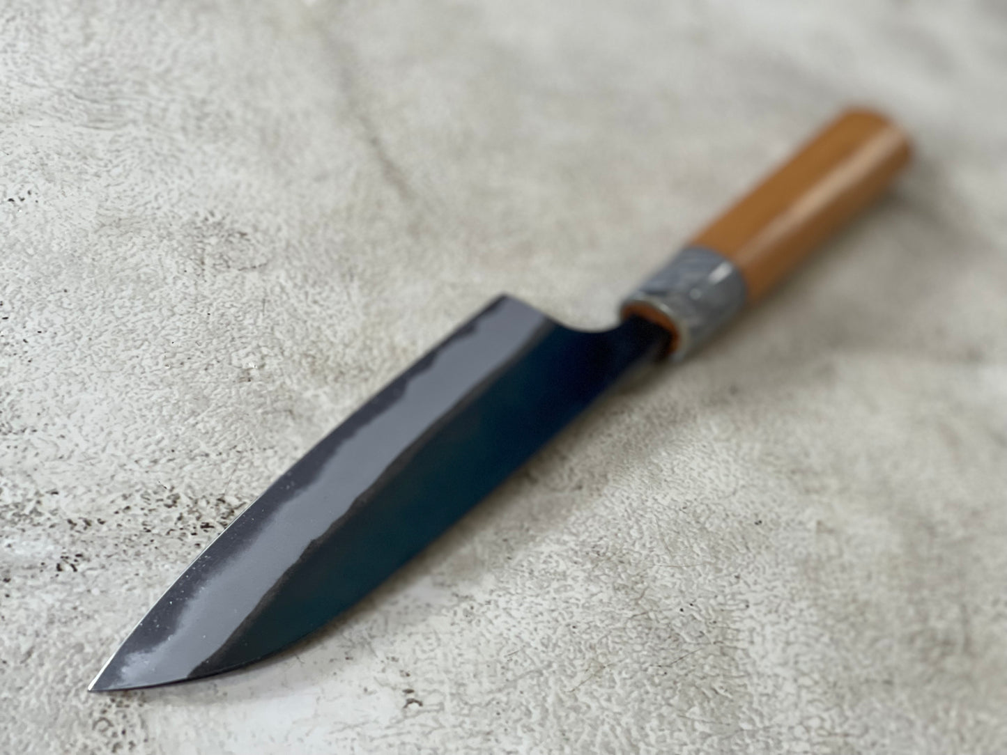 MASAKAGE MIZU Santoku 170mm oval Cherry Wood Handle