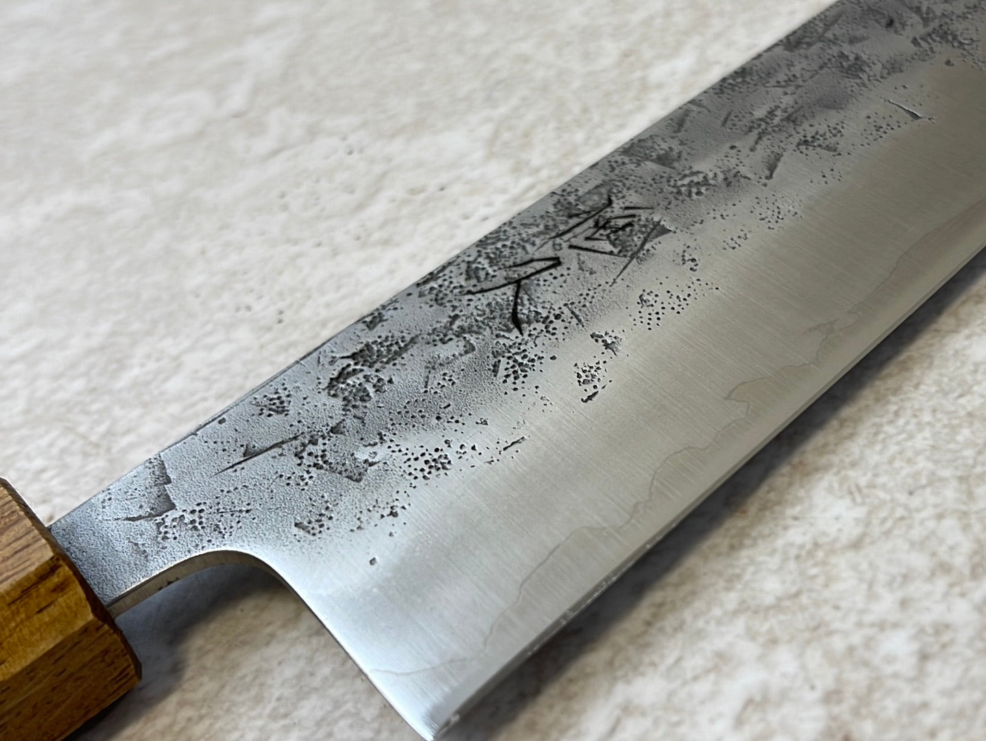 Tsunehisa SLD Washiji KOY Kiritsuke Knife 210mm - Made in Japan 🇯🇵 Oak Yaki Handle