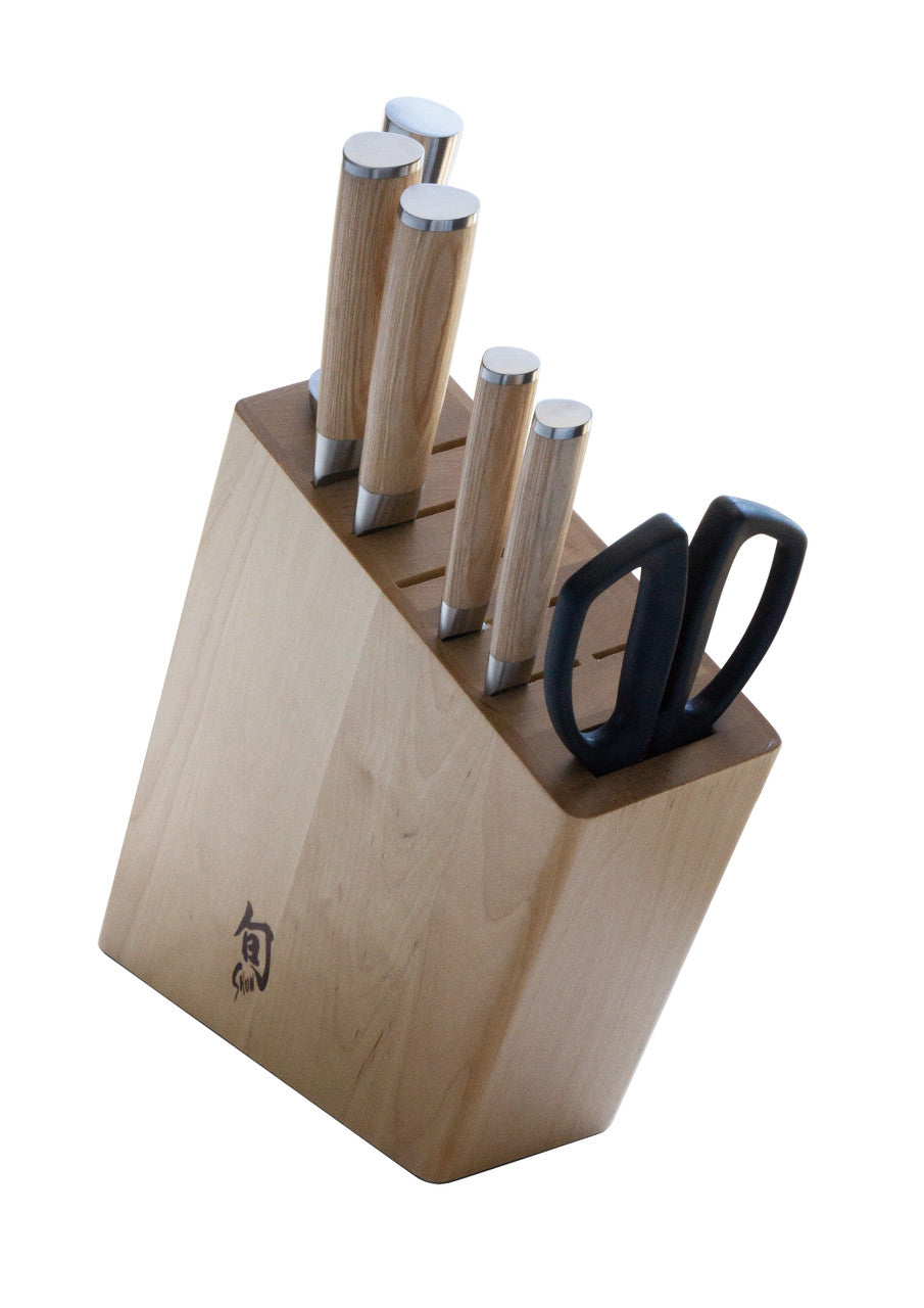 Shun Classic White 7 Piece Knife Block Set