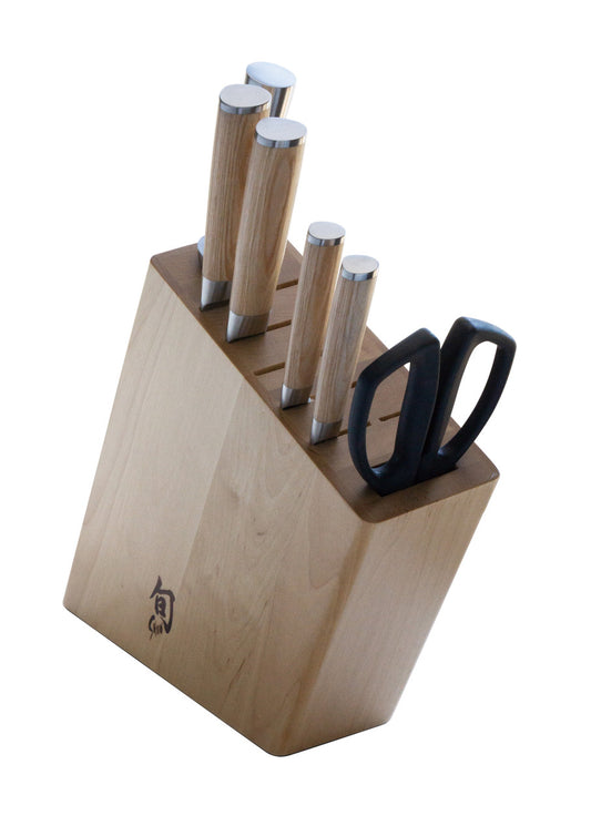 Shun Classic White 7 Piece Knife Block Set