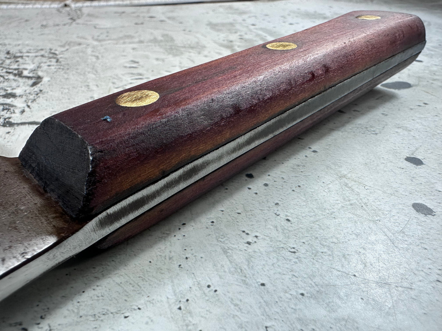 Vintage F. Dick Cleaver Knife N84 205mm Carbon Steel Made in Germany 2101