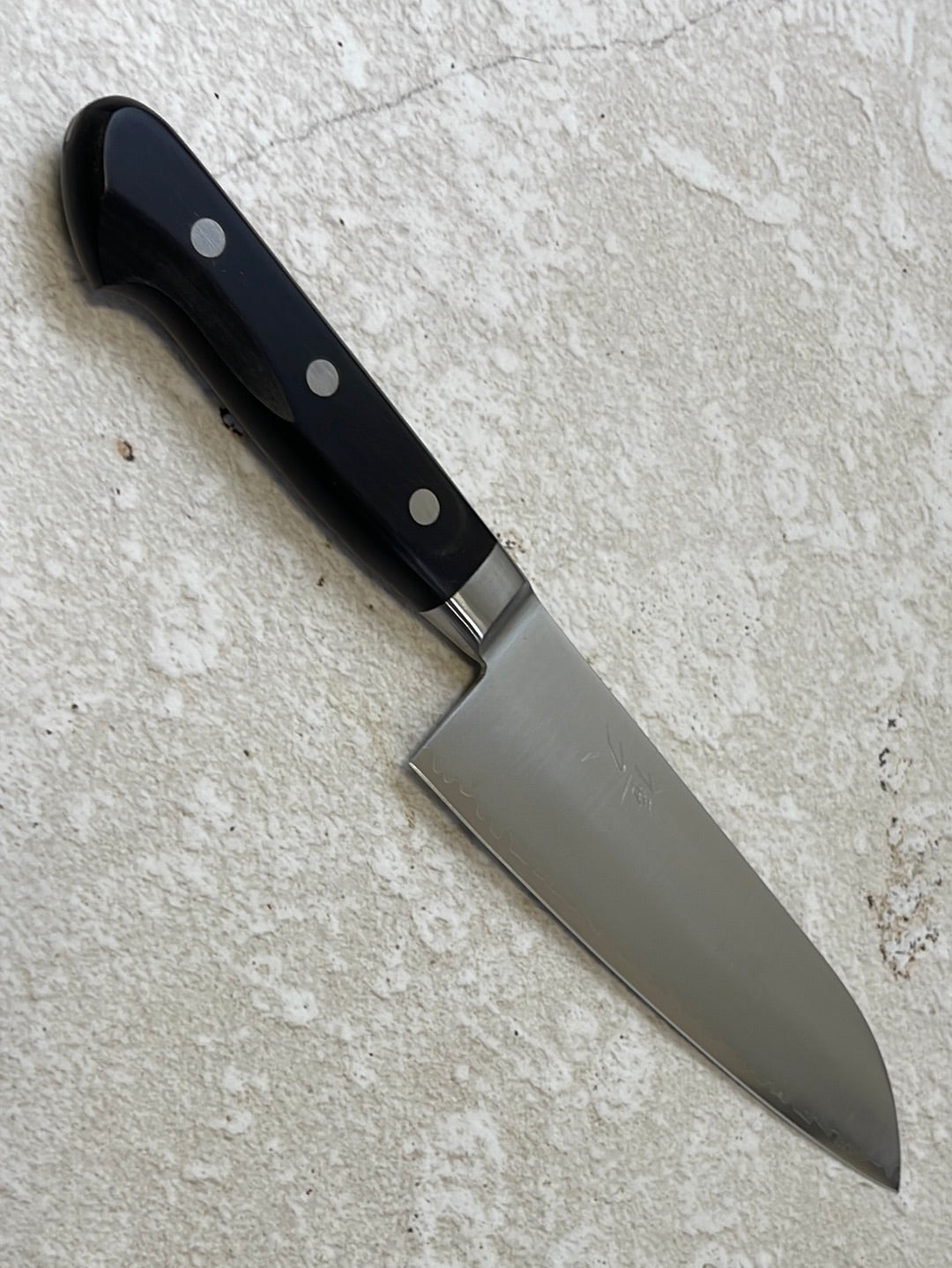 Tsunehisa VG1 Santoku Knife 165mm  Black Pakkawood Handle - Made in Japan 🇯🇵