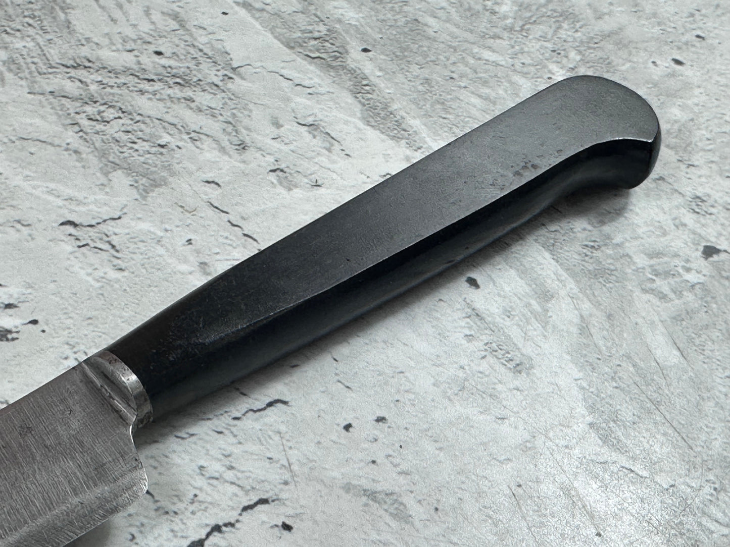 Vintage French Nogent Style Paring Knife 80mm Inox Steel POM Handle 2204