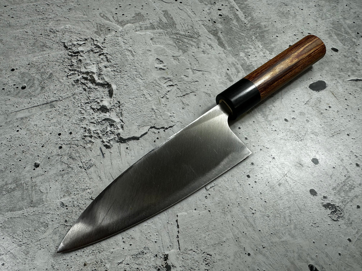 Vintage Sakai Ryujin Funayuki Knife 150mm High-Carbon Steel Wood Handle 2263